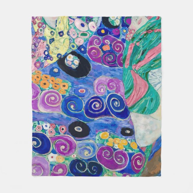 Couverture Polaire Le jardin par Gustav Klimt (Devant)