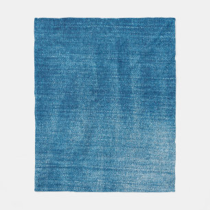 Couverture Polaire Le jean bleu texture gros plan. jean denim bleu