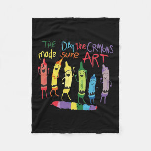 Couverture Polaire Le Jour Les Crayons Quittent Les Décorations Anniv