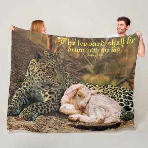 Couverture Polaire Le léopard s'allongera avec l'enfant Isaïe 11