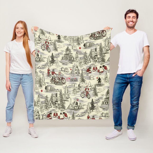 Couverture Polaire Le Motif du cimetière du Losers Club (En situation)