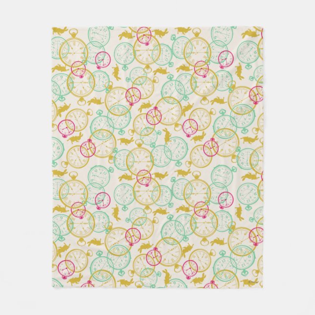 Couverture Polaire Le Motif du lapin blanc (Devant)