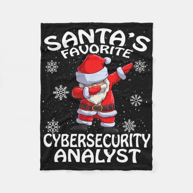 Couverture Polaire Le Noël de l'analyste en cybersécurité préféré du  (Devant)