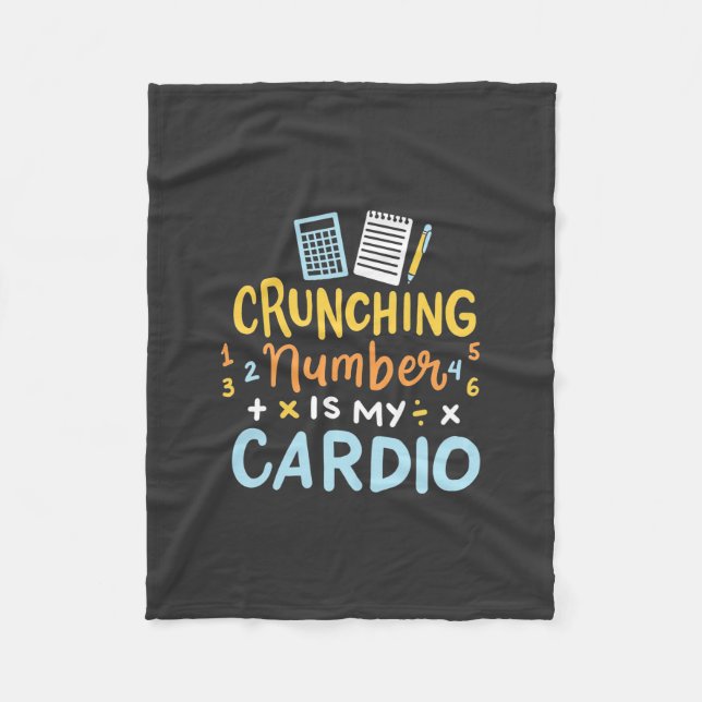 Couverture Polaire Le Numéro D'Arrêt Comptable Est Mon Cardio (Devant)