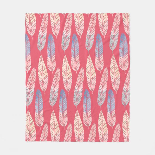 Couverture Polaire Le pastel mignon de motif de boho coloré fait (Devant)