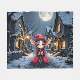 Couverture Polaire Le Petit Messager de Noël.