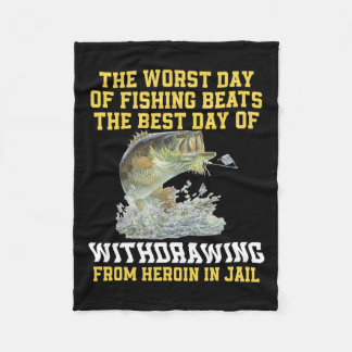 Couverture Polaire Le Pire Jour De Pêche Est Le Meilleur Jour D'Espri