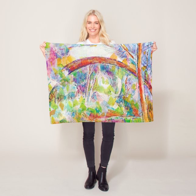 Couverture Polaire Le pont, Paul Cezanne (En situation)