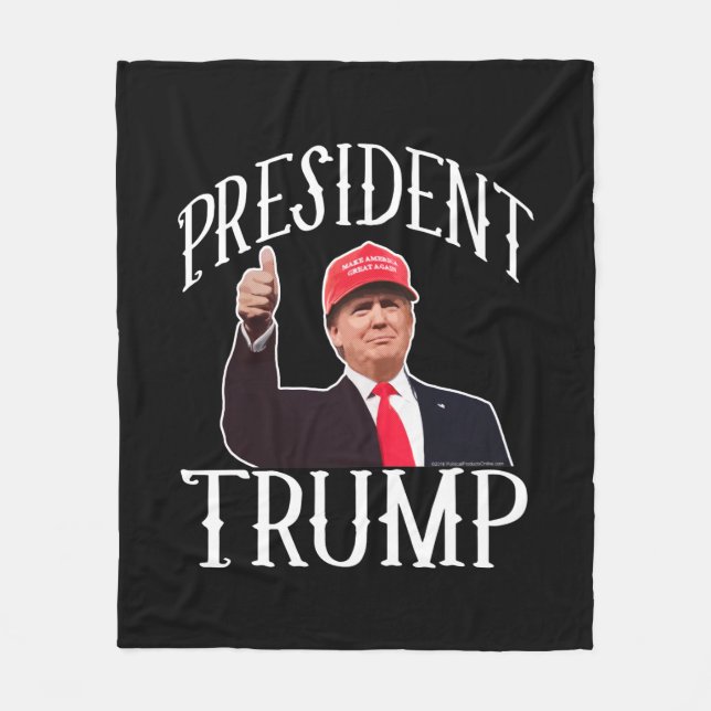 Couverture Polaire Le Président Donald Trump Red Hat manie (Devant)