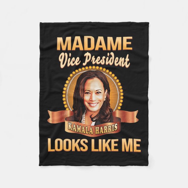Couverture Polaire Le Président Kamala Harris Vp Me Semble Noir Son (Devant)