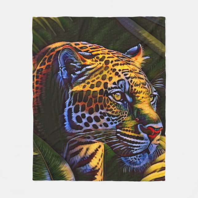 Couverture Polaire Le puissant Jaguar, un prédateur de la jungle (Devant)