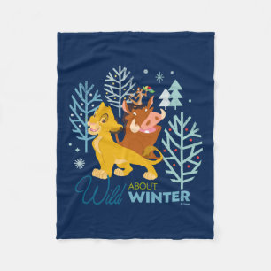 Couverture Polaire Le Roi Lion L'hiver sauvage