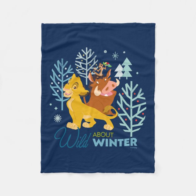 Couverture Polaire Le Roi Lion| L'hiver sauvage (Devant)