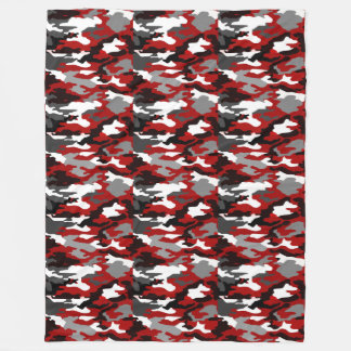 Couverture Polaire Le rouge ombrage Camo