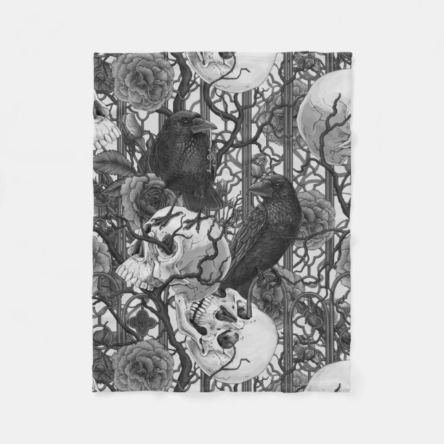 Couverture Polaire Le secret de Raven. Illustration gothique sombre e (Devant)