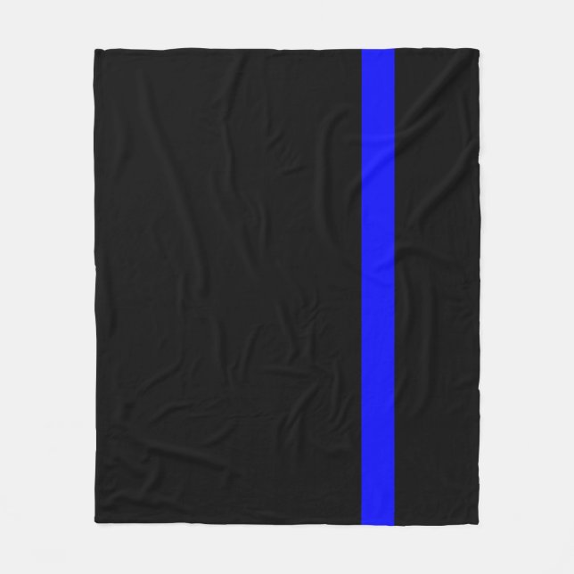 Couverture Polaire Le style vertical de la ligne bleue claire symboli (Devant)