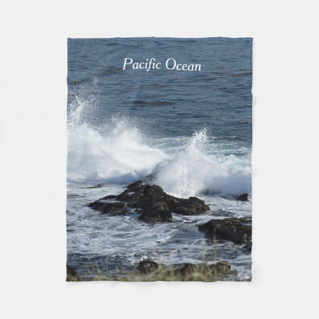 Couverture Polaire Le surf de l'océan Pacifique (Devant)