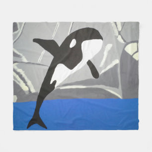 Couverture Polaire Leaping Whale