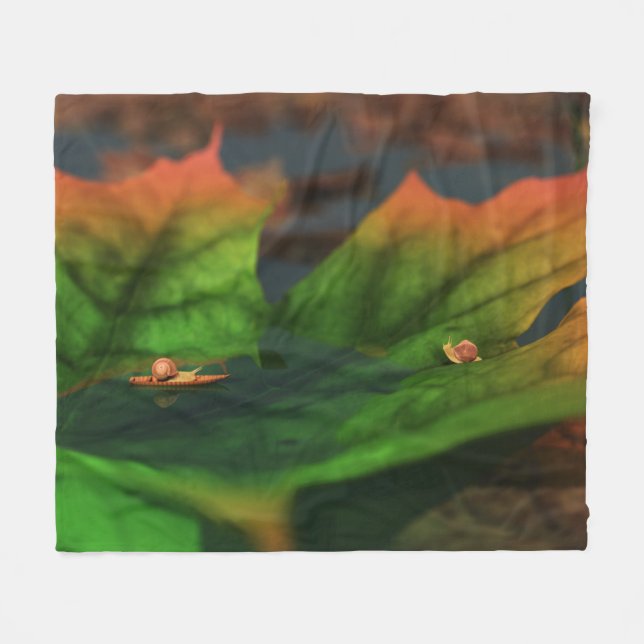 Couverture Polaire L'Eau Est Grande Blanche En Toison (Devant (Horizontal))