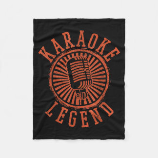 Couverture Polaire Légende du karaoké - Microphone de chant chanteur 