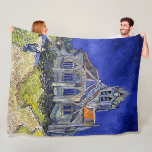 Couverture Polaire L'église d'Auvers, Van Gogh