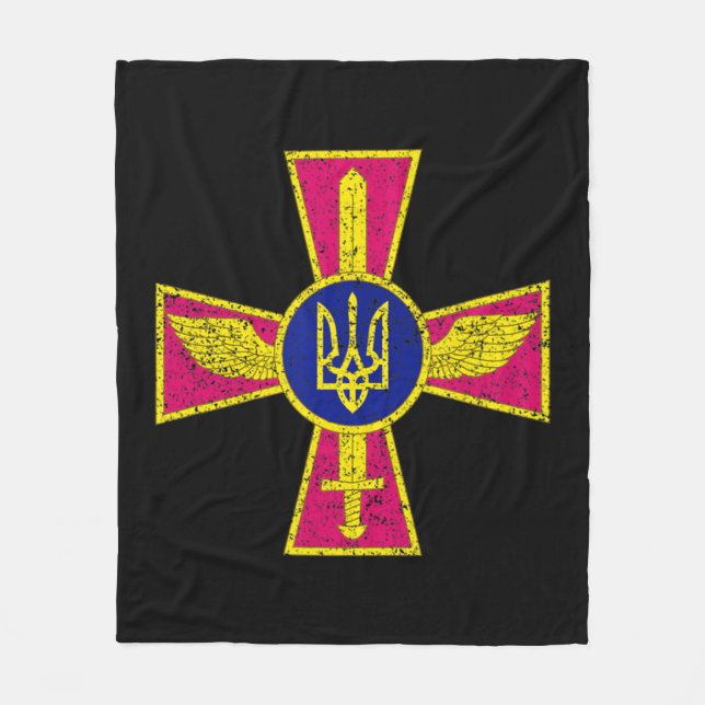 COUVERTURE POLAIRE L'EMBLÉMATIQUE DE LA FORCE AÉRIENNE UKRAINIENNE FO (Devant)
