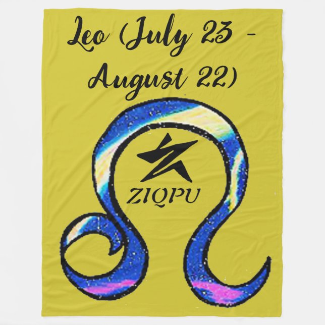 Couverture Polaire Leo Throw Blanket (Devant)