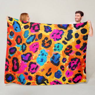 Couverture Polaire Leopard Fleece Blanket 