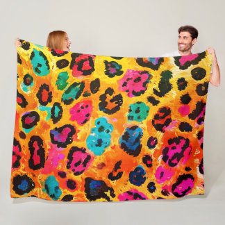 Couverture Polaire Leopard Fleece Blanket 