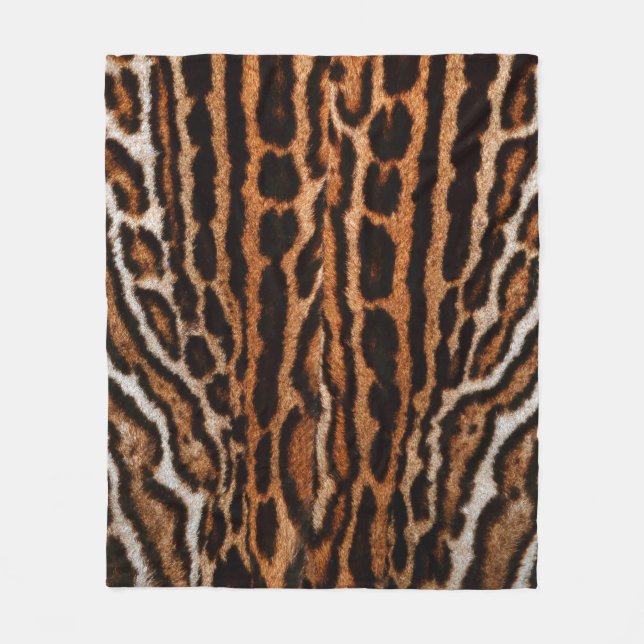 Couverture Polaire leopard fur background texture (Devant)