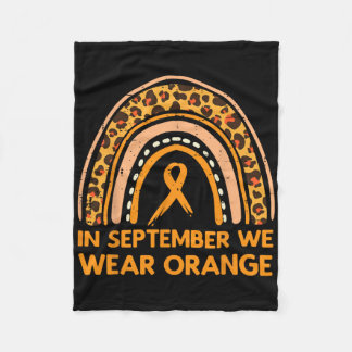 Couverture Polaire Leopard Rainbow Septembre Nous Portons Orange Leuk