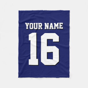 Couverture Polaire L'équipe de Jersey de sports Blue Navy