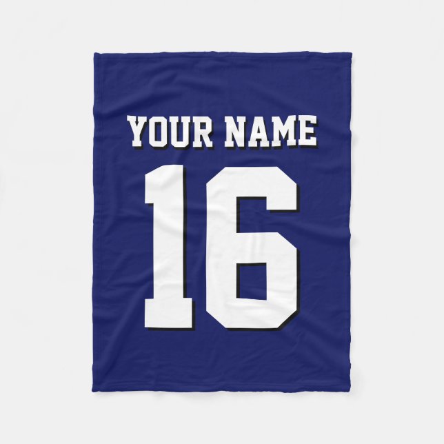 Couverture Polaire L'équipe de Jersey de sports Blue Navy (Devant)