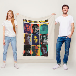 Couverture Polaire L'équipe du suicide Grille Rétro Avec Harley Qui