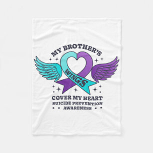 Couverture Polaire Les ailes de mon frère couvrent mon coeur Suicide