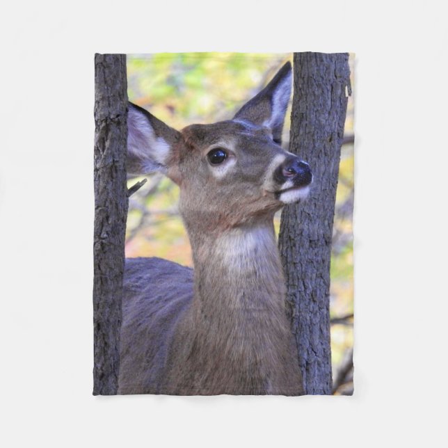 Couverture Polaire Les cerfs dans les bois (Devant)