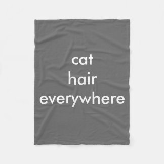 Couverture Polaire Les cheveux de chat partout couvrent