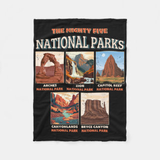Couverture Polaire Les cinq parcs nationaux Mighty Outdoor Hiking Cam