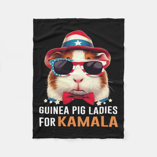 Couverture Polaire Les Dames De Cochon Pour Kamala Drôle Chat 2024 Pr (Devant)