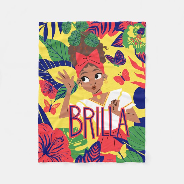 Couverture Polaire Les Dolores d'Encanto | Graphique floral (Devant)