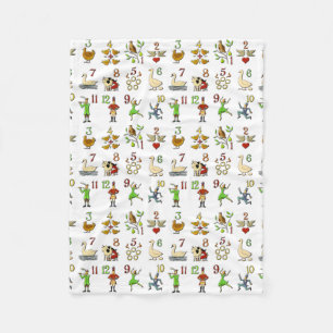 Couverture Polaire Les douze jours de Noël