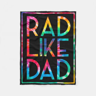 Couverture Polaire Les enfants sont rad comme Papa Tie Dye drôle Fête
