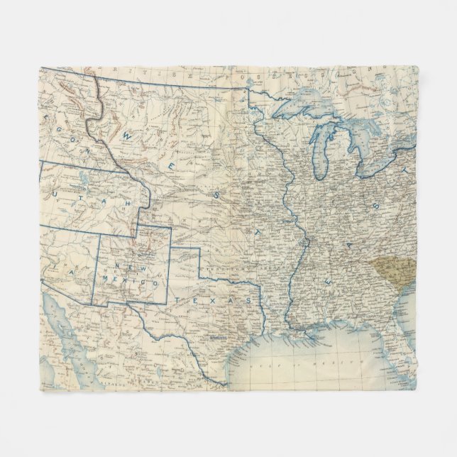 Couverture Polaire Les Etats-Unis en décembre 1860 (Devant (Horizontal))