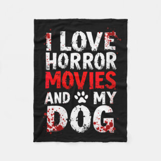 Couverture Polaire Les femmes aiment les films d'horreur Chien Hallow