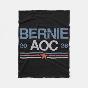 Couverture Polaire Les Femmes Bernie Sanders Et Aoc V-neck