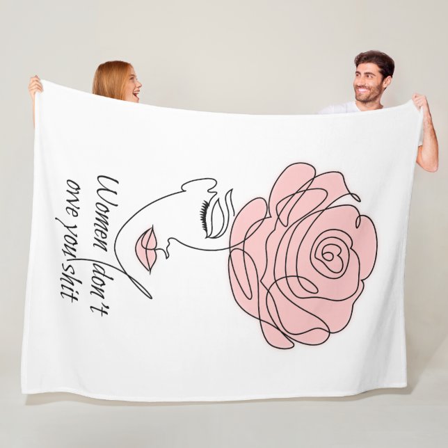 Couverture Polaire Les femmes ne doivent pas vous Fleece Blanket (En situation)