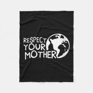 Couverture Polaire Les Femmes Respectent Votre Mère, La Terre, La Nat
