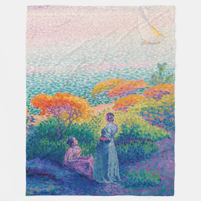 COUVERTURE POLAIRE LES FEMMES SUR LE BORD DE LA PEINTURE (Devant)