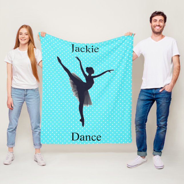 Couverture Polaire Les filles dansent Polka Dot (En situation)