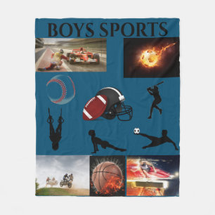 COUVERTURE POLAIRE LES GARÇONS SPORTIFS FLEÈRENT BLANKET.